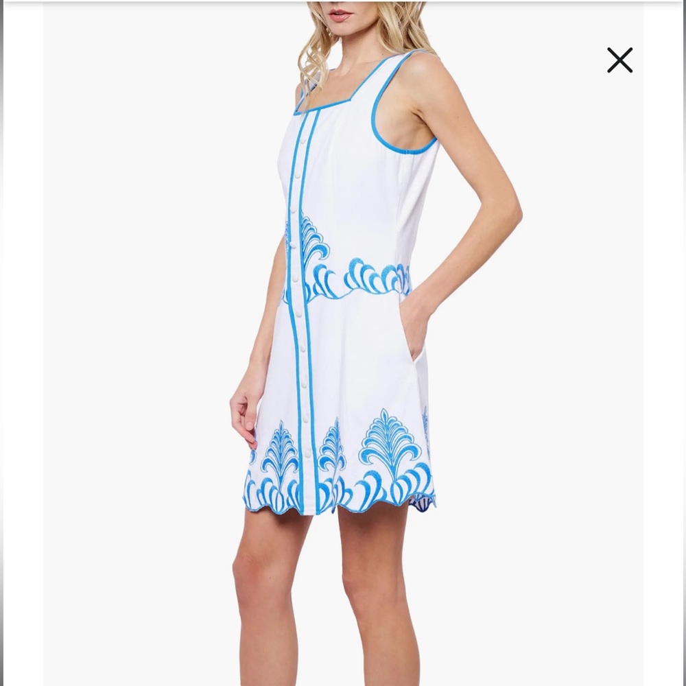 New! Cristi Embroidered A-Line Dress - Picture 3 of 3